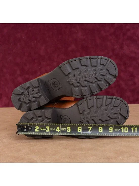 Born Women Gabriella Brown Leather Comfy Heel Riding Western Knee Boots sz 8.5 - Picture 5 of 9